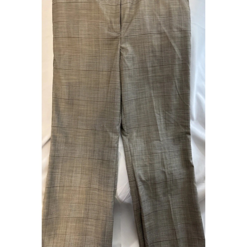 Women's Worthington Size 10 Gray Plaid High Rise Trousers - Picture 11 of 15